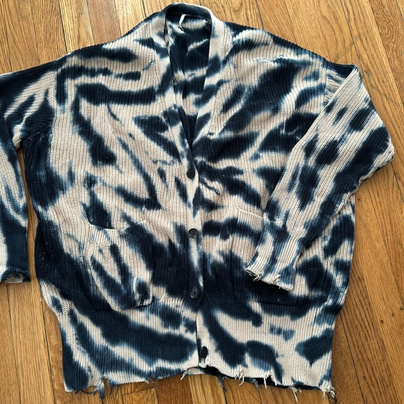 Young Fabulous & Broke Black and Tan Cardigan - Picture 2 of 6